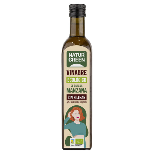 Vinagre de maçã biológico não filtrado NaturGreen 500 ml