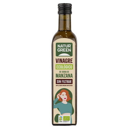Vinagre de maçã biológico não filtrado NaturGreen 500 ml