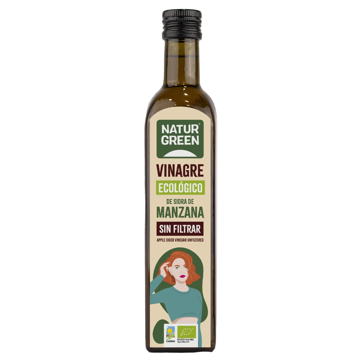 Vinagre de maçã biológico não filtrado NaturGreen 500 ml