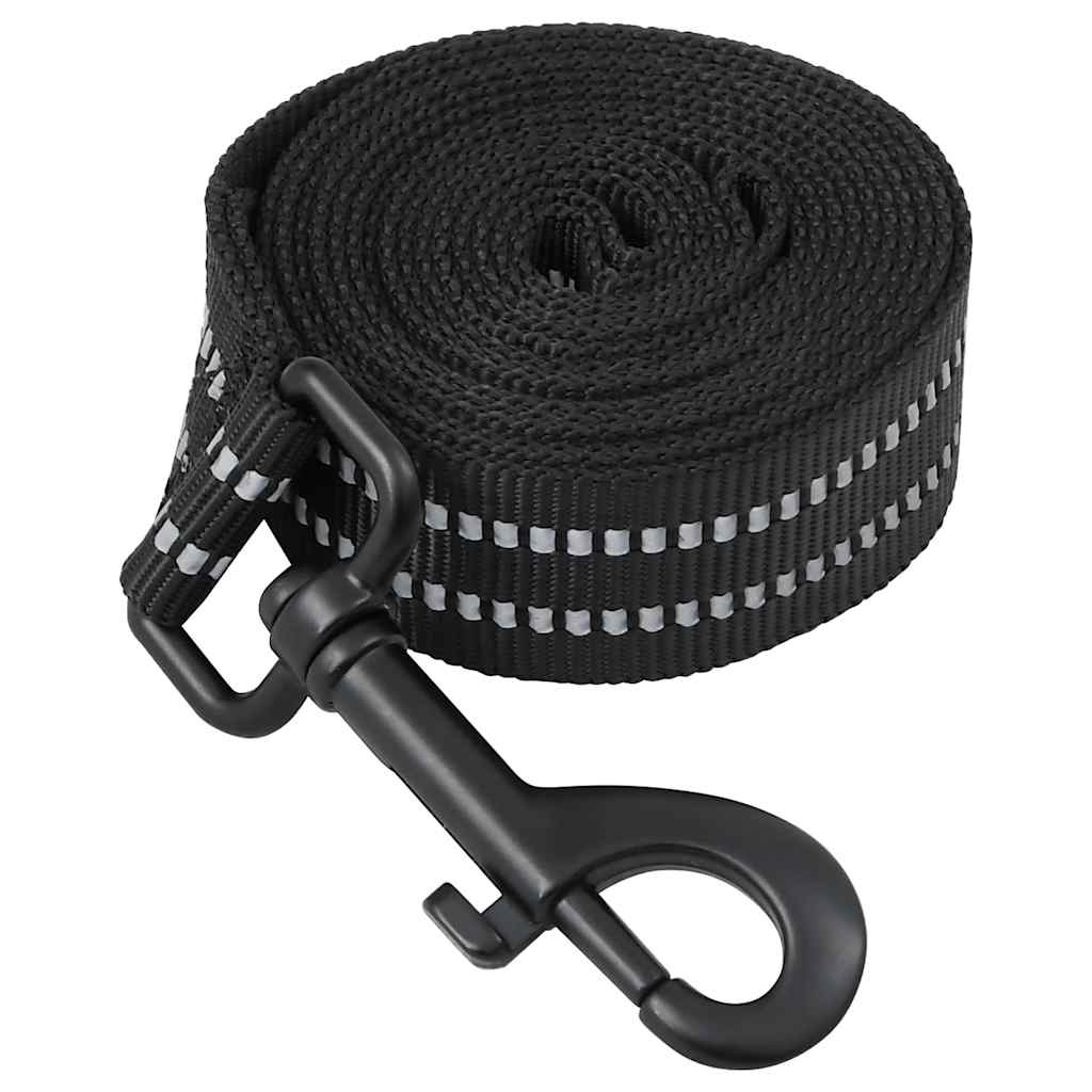Arnés Para Perros Con Correa Y Collar Ajustable Negro Xl_5