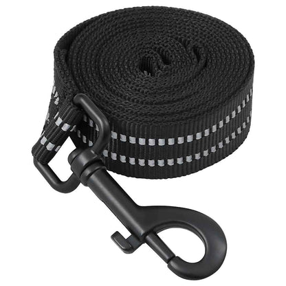 Arnés Para Perros Con Correa Y Collar Ajustable Negro Xl_5