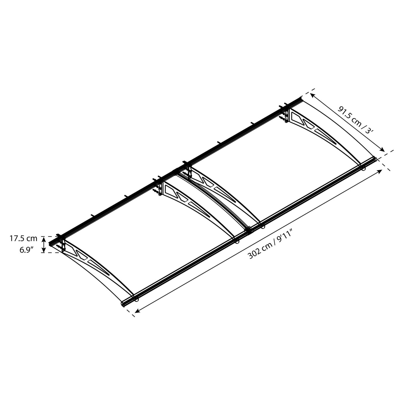Marquise Altair 302x91 cm 