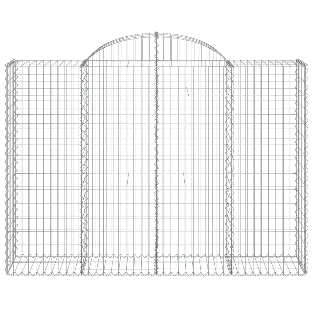 Cestas Gaviones 4 Uds Forma De Arco Hierro 200x50x140/160 Cm_3