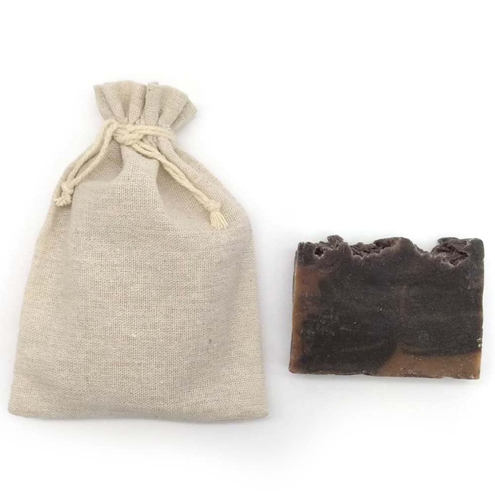 Jabón Natural Regaliz 90g En Bolsa Regalo De Yute. Aclara Manchas - Reduce El Enrojecimiento Y Picor - Todo Tipo De Piel_3