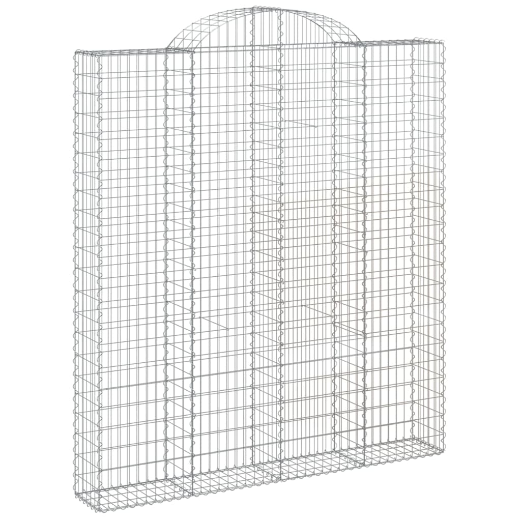 Cestas De Gaviones 7 Uds Forma De Arco Hierro 200x30x220/240 Cm_2