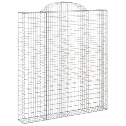 Cestas De Gaviones 7 Uds Forma De Arco Hierro 200x30x220/240 Cm_2