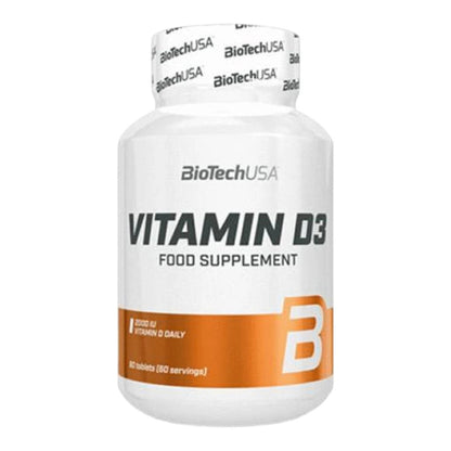 Vitamina D3 - 60 Tabletas - Vitamina D - Biotech Usa_0