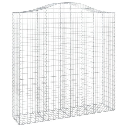 Cestas De Gaviones 5 Uds Forma De Arco Hierro 200x50x200/220 Cm_2