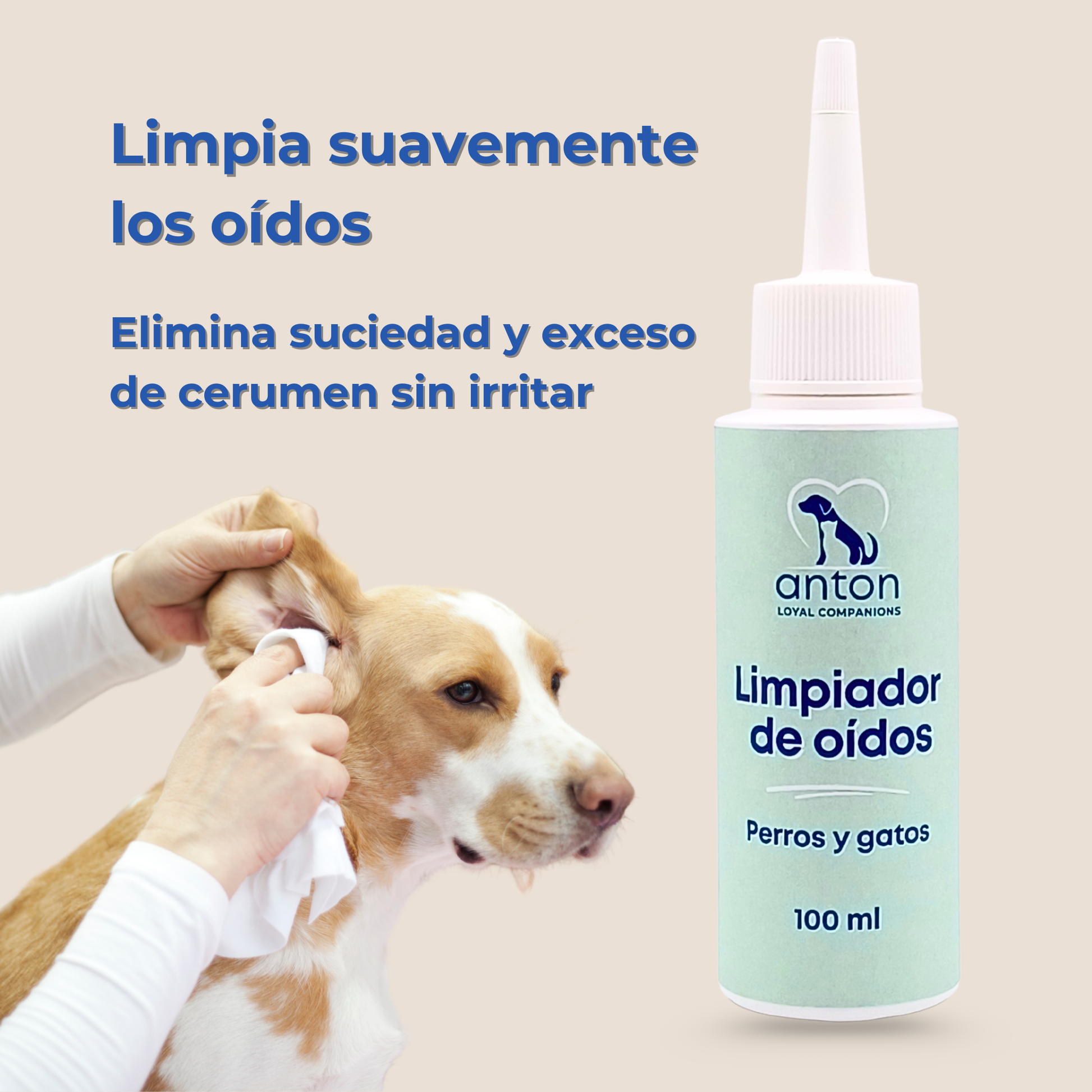 Limpiador natural para la higiene de oídos de perros y gatos – 100 ml_1