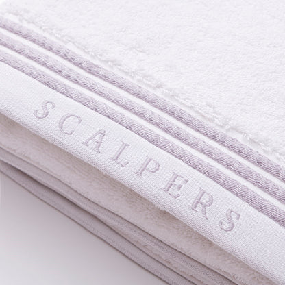 Toalla De Baño 90x150cm 100% Algodón 550gsm Blanco Con Rayas Scalpers Home_2