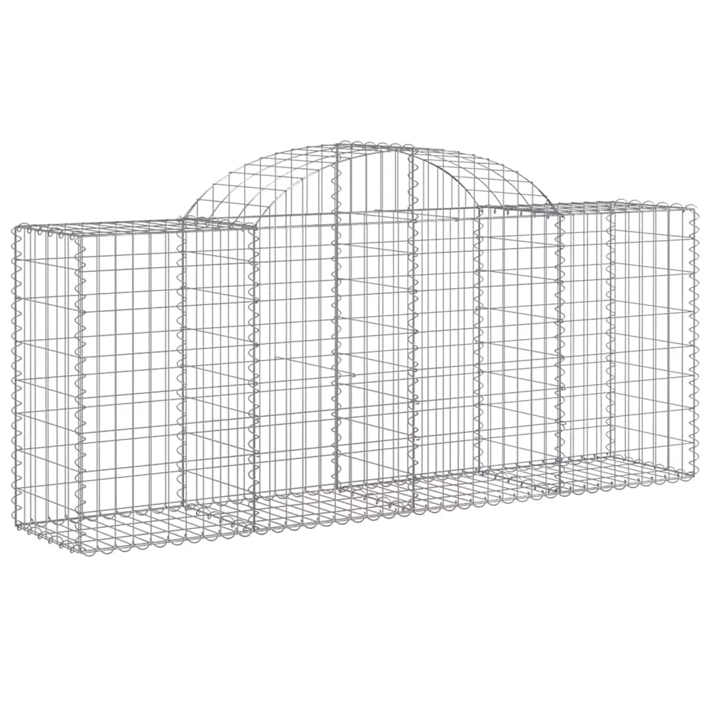 Cestas De Gaviones 20 Uds Forma De Arco Hierro 200x50x80/100 Cm_2