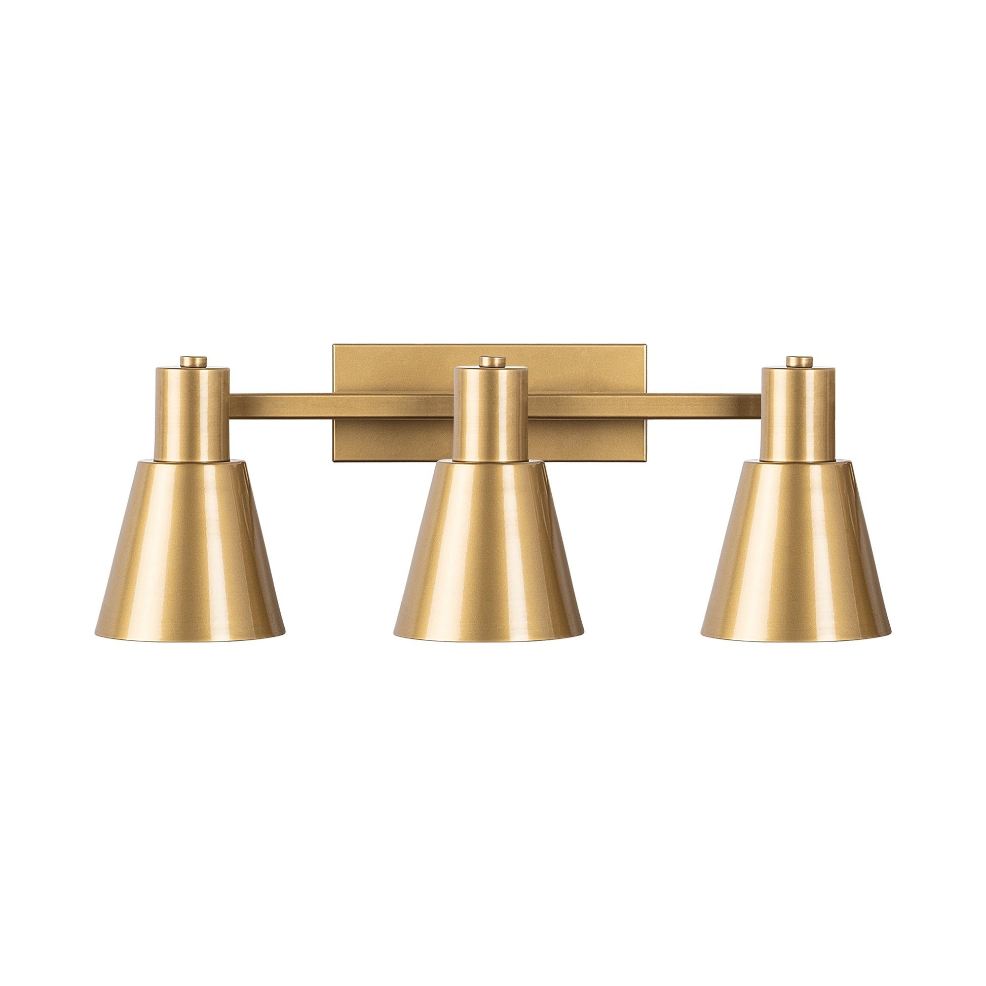 Aplique De Pared, Metal , Oro, 60x21x21, Casquillo 3 X E27 Max 40 W_0