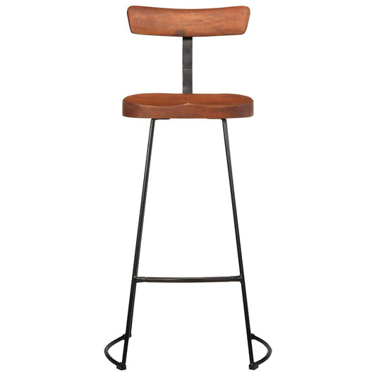 Taburetes De Barra 2 Uds 49x43x103 Cm Madera Maciza De Mango_0