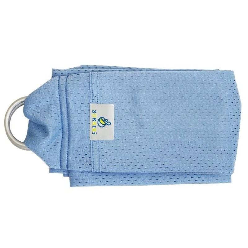 Bandolera De Agua Portabebé Verano Sukkiri. Azul Claro_0