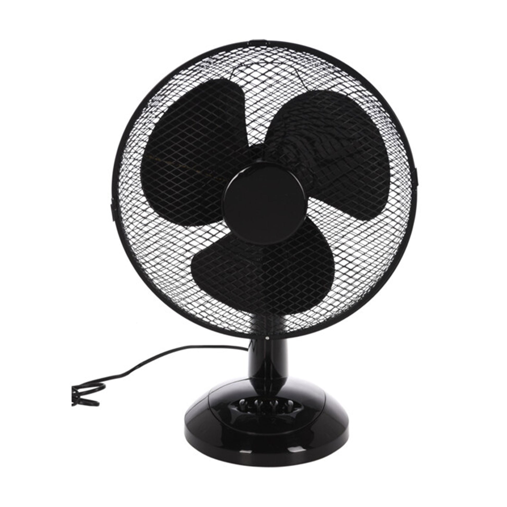 Well Home Ventilador De Mesa De 34x21x50cm Con Cabezal Ajustable Y 3 Velocidades - Color Negro_0