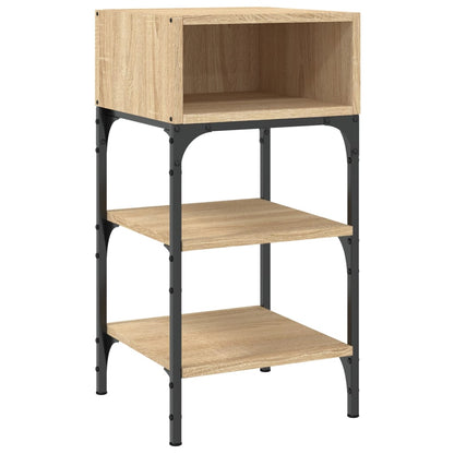 Mesita De Noche Madera De Ingeniería Roble Sonoma 35x34,5x70 Cm_0