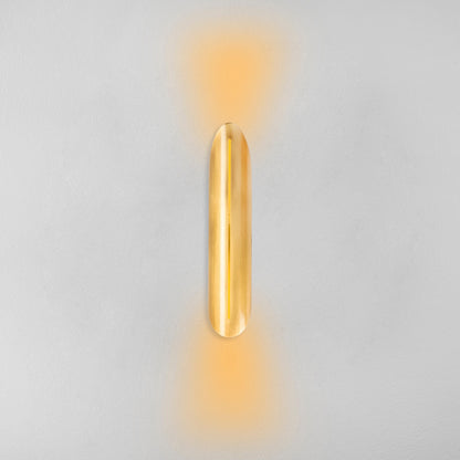 Aplique De Pared, Hierro , Oro, 8x13x40, Casquillo E 14 Max 40 W_3
