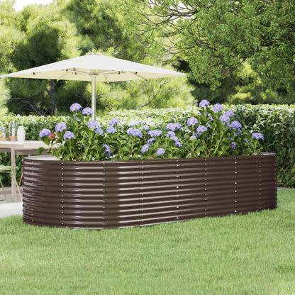 Jardinera Acero Galvanizado Marrón 291x140x68 Cm_1