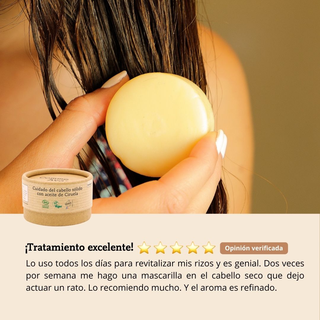 Cuidado Del Cabello Sólido Con Aceite De Ciruela - Sin Perfume_3