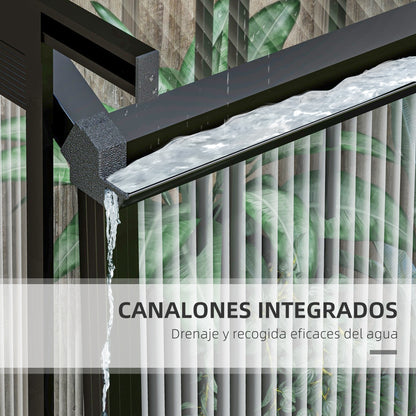 Outsunny Invernadero De Jardín Policarbonato 2x2,5x2 M Negro_3