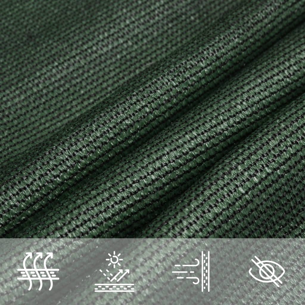 Vidaxl Toldo De Vela Verde Oscuro Hdpe 160 G/m² 2,5x3 M_4