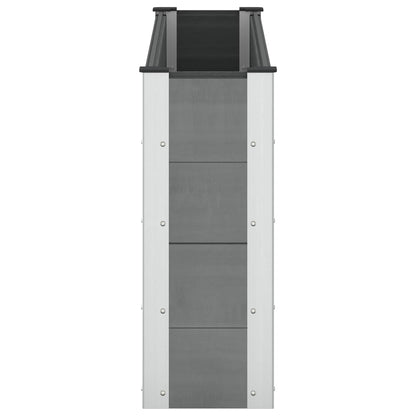 Arriate Elevado Gris 150 X 30 X 72 Cm Wpc Y Aluminio_3