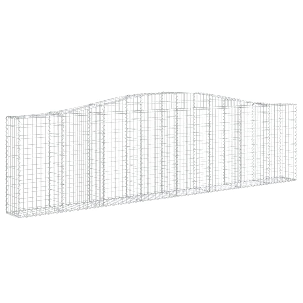 Cestas De Gaviones 3 Uds Forma De Arco Hierro 400x30x100/120 Cm_2