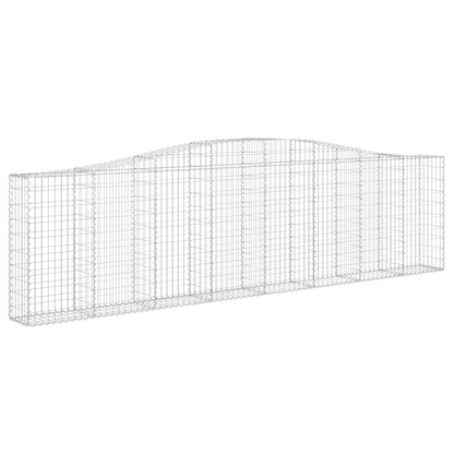 Cestas De Gaviones 3 Uds Forma De Arco Hierro 400x30x100/120 Cm_2