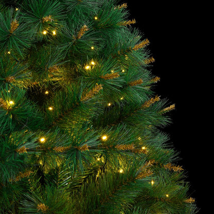 Vidaxl Árbol De Navidad Artificial Con Bisagras 300 Leds 240 Cm_1