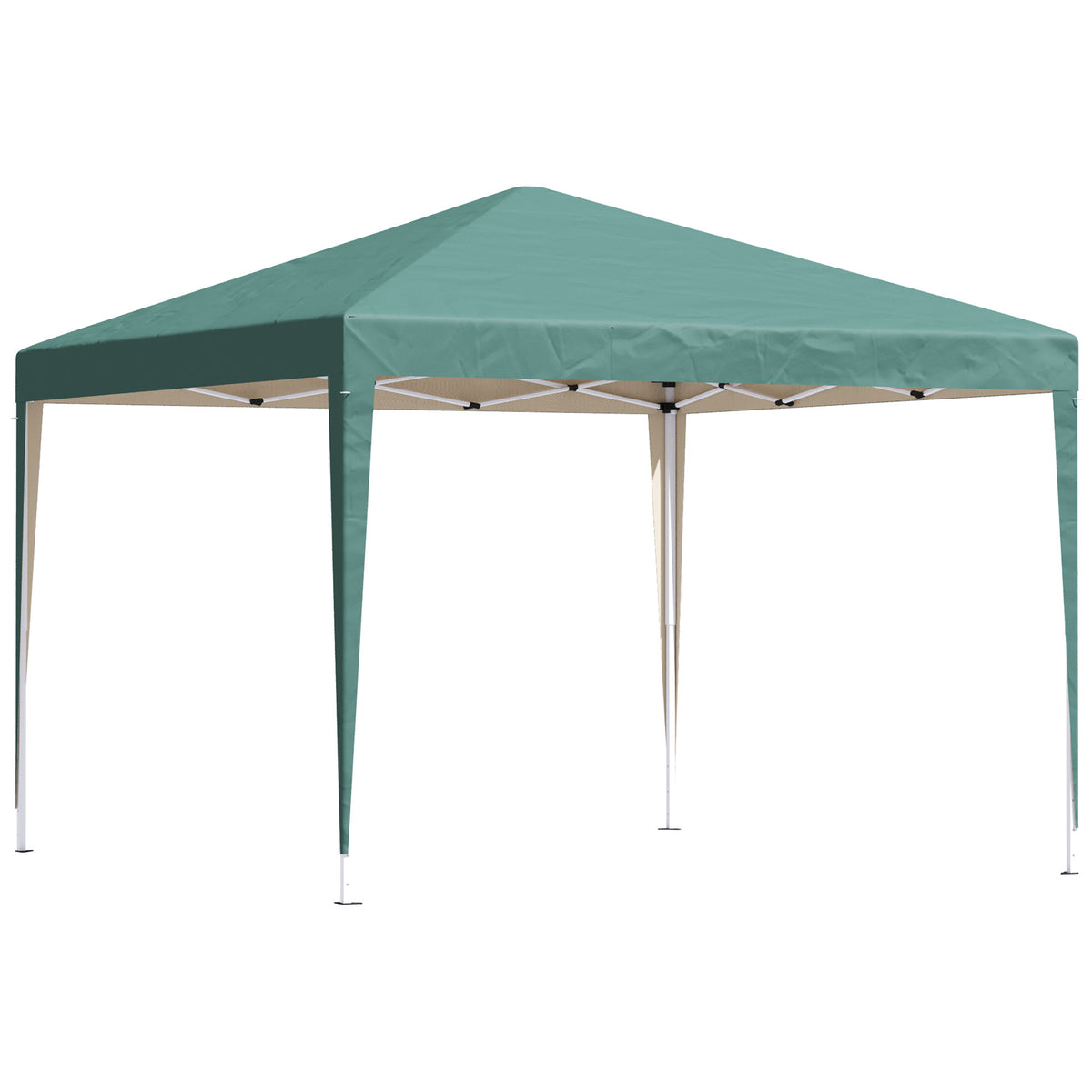 Outsunny Carpa Plegable 3x3 M Con Bolsa De Transporte Altura Ajustable Verde_0