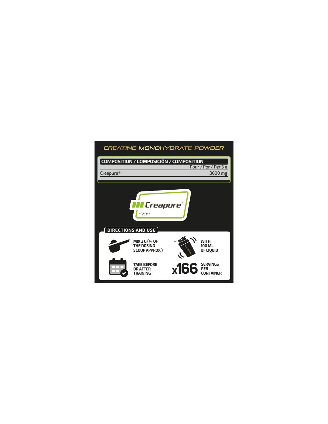 Crealuxe - 500g - Neutro - Creatina Monohidrato - Io.genix_5