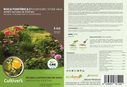 Cultivers Roca Fosfórica 20 Kg. Aporte Natural De Fósforo, Calcio Y Hierro. 100% Ecológico. Preparación De Terreno…_1
