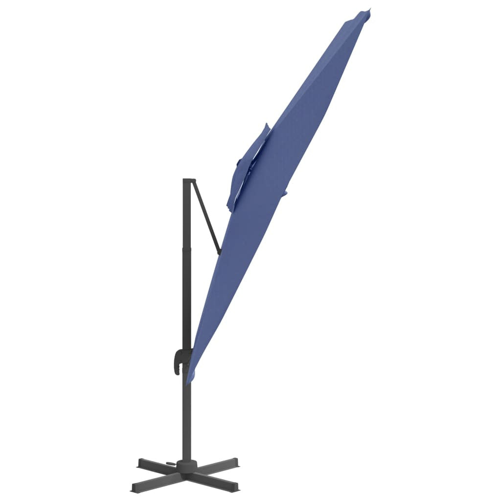 Vidaxl Sombrilla Colgante De Doble Techo Azul Celeste 400x300 Cm_3