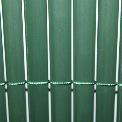 Cañizo Pvc Doble Cara| 1x3 M| Color Verde| Lamas 11 Mm| Composición 100% Pvc| Bridas Sujeción Incluidas_3
