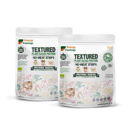 Proteína Vegetal Texturizada (PVT) Tiras biológicas sem carne 400 g