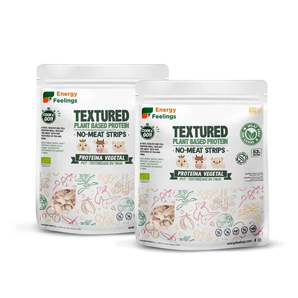Proteína Vegetal Texturizada (PVT) Tiras biológicas sem carne 400 g