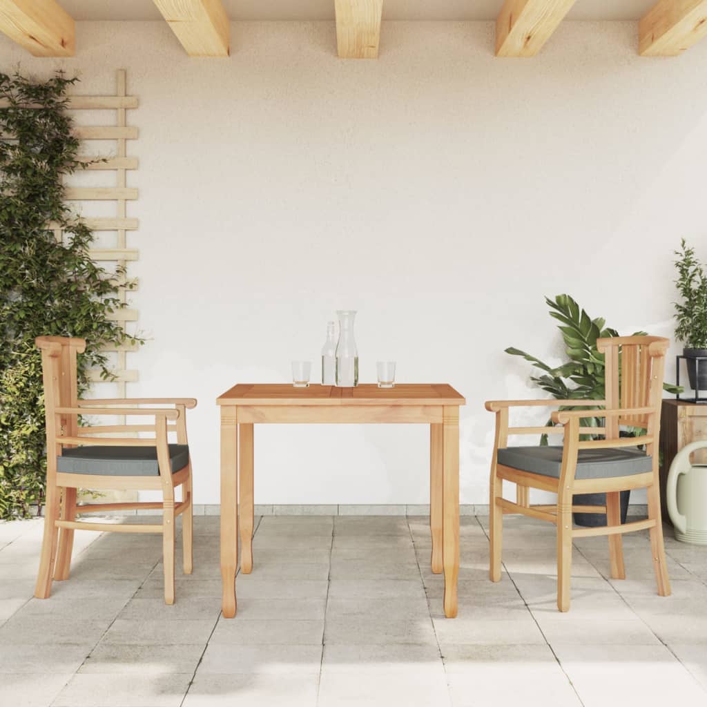 Vidaxl Juego De Comedor Para Jardín 3 Pzas Madera Maciza De Teca_1