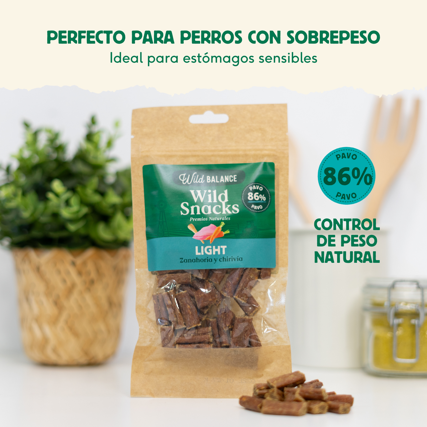 Wild Snacks Light Cenoura e Pastinaca Wild Balance