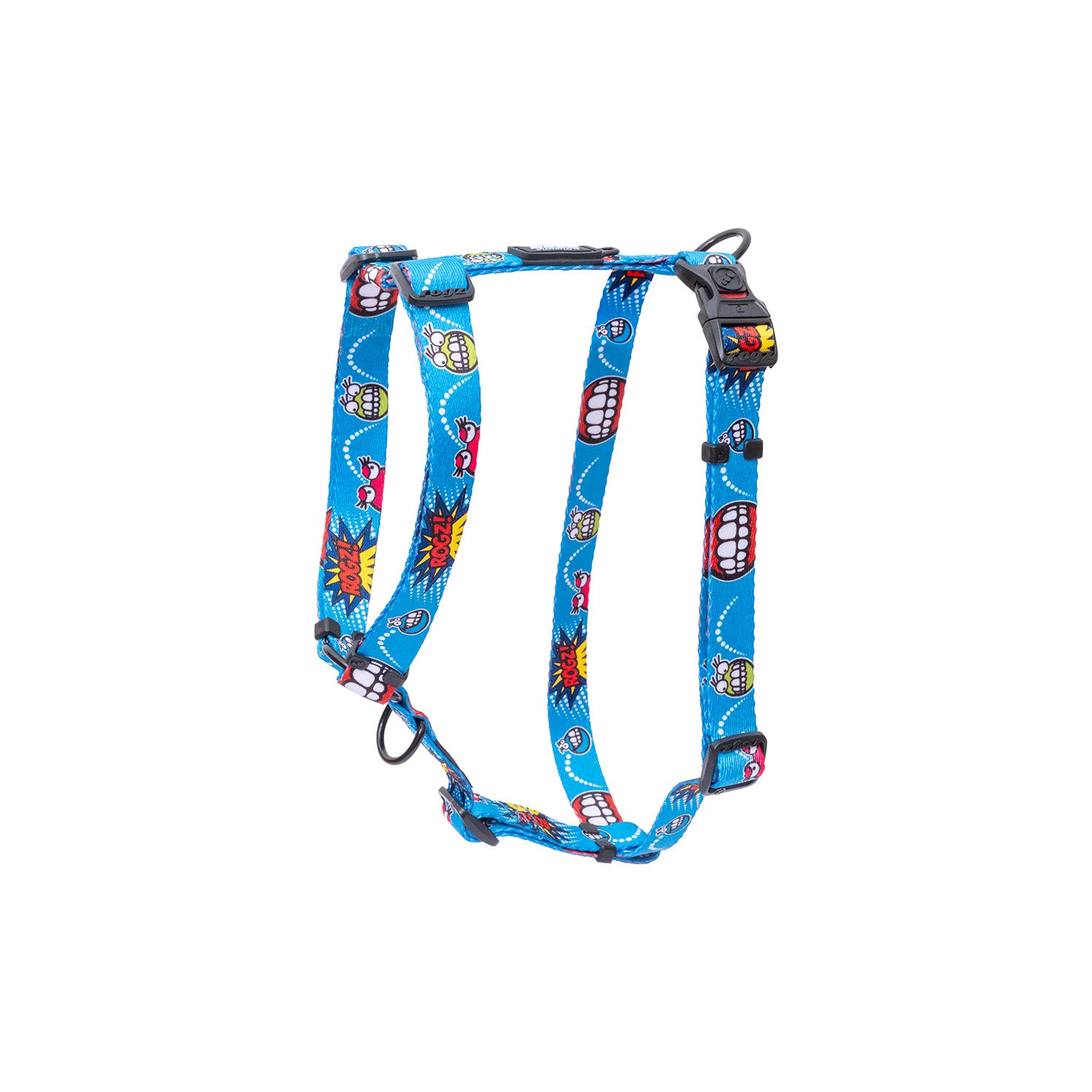 Arnés Para Perro, Modelo Fusion De Rogz, Estampado Comic Azul. Talla M (12-22kg)_0