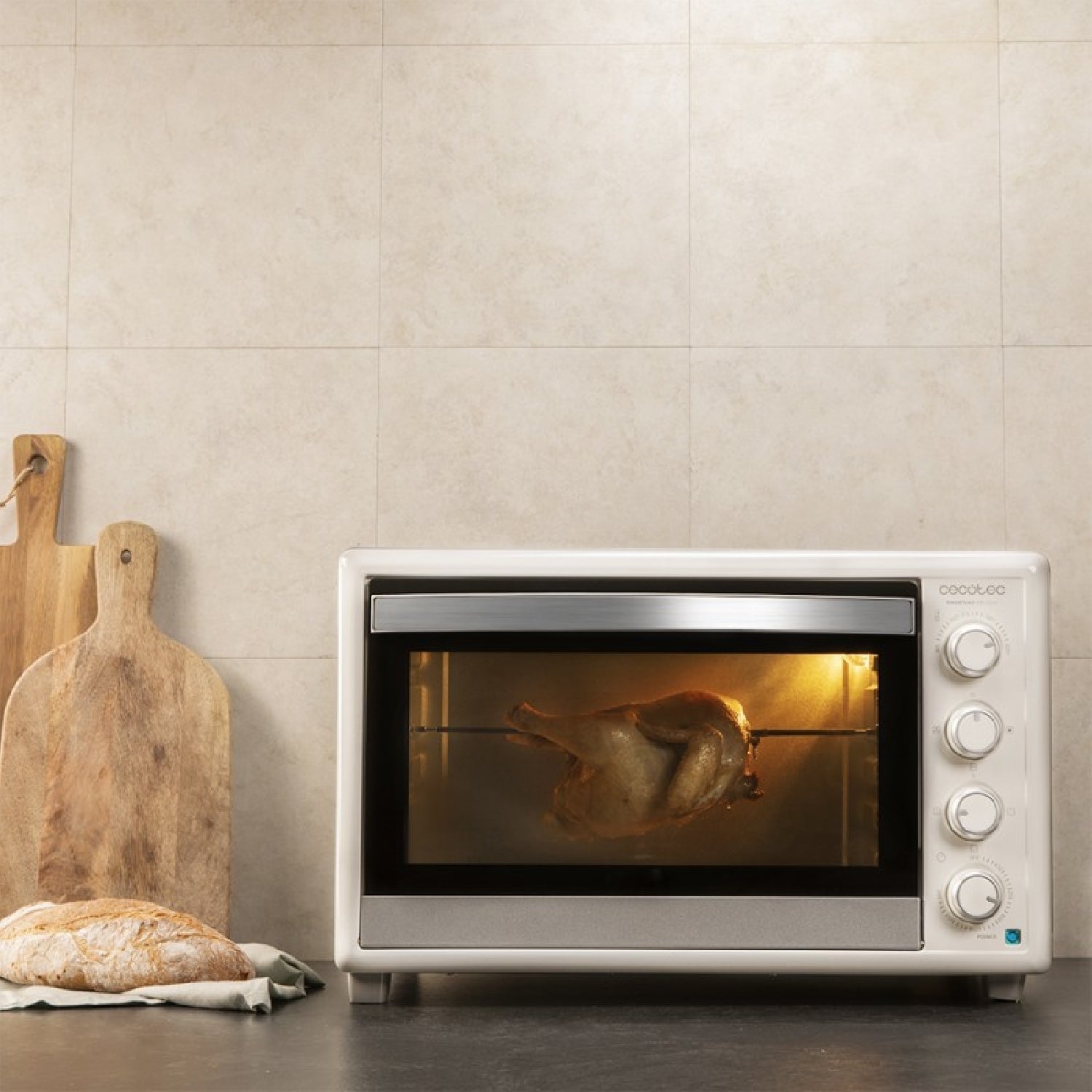 Cecotec Horno De Sobremesa Bake&toast 890 Gyro. 2200 W Capacidad 60 Litros Cocina Por Convección 12 Funciones Incluye Ru_3