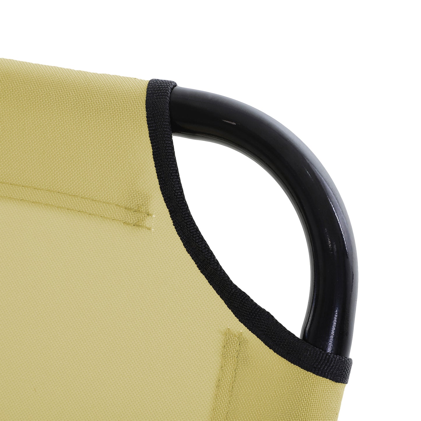 Outsunny Tumbona Plegable Reclinable Ajustable De 5 Posiciones 188x56x28cm Beige_4