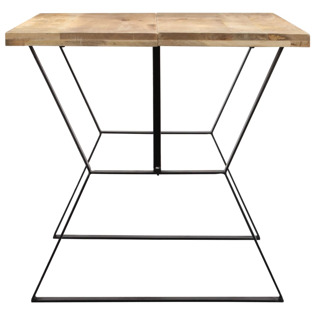 Mesa De Comedor De Madera Maciza De Mango 140x80x76 Cm_1