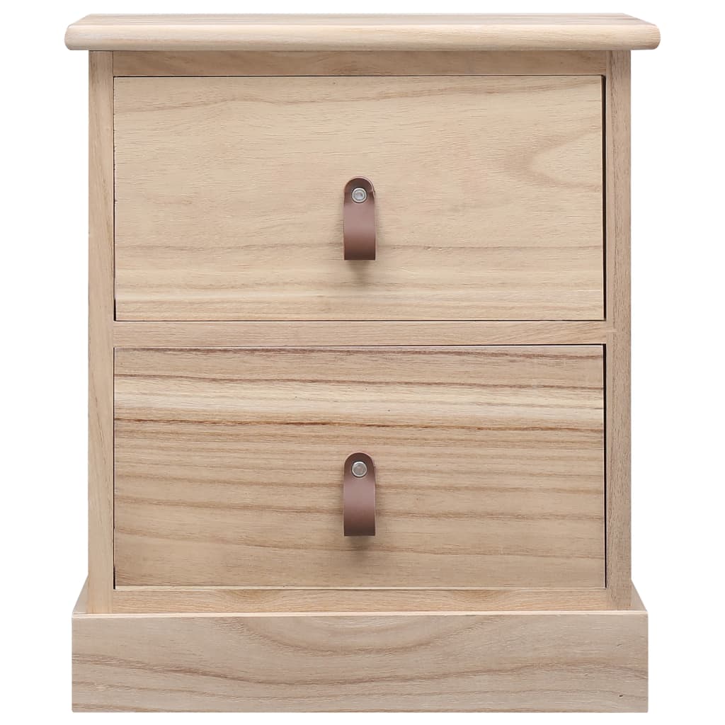 Mesita De Noche Madera De Paulownia 38x28x45 Cm_1