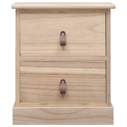 Mesita De Noche Madera De Paulownia 38x28x45 Cm_1