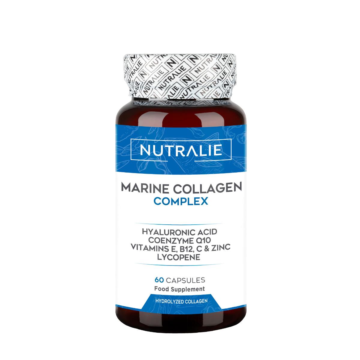 Nutralie Marine Collagen Complex Ácido Hialurónico Pele 60 Cápsulas