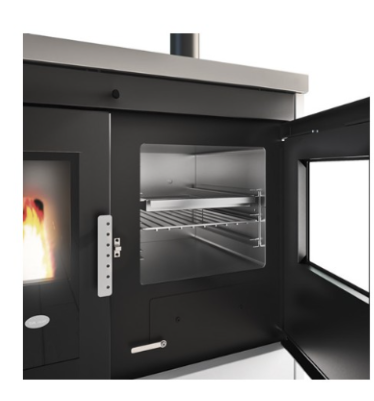 Termococina Eva Calòr Pellet Con Horno Estándar Isotta 901693200 Acabado Blanco_2