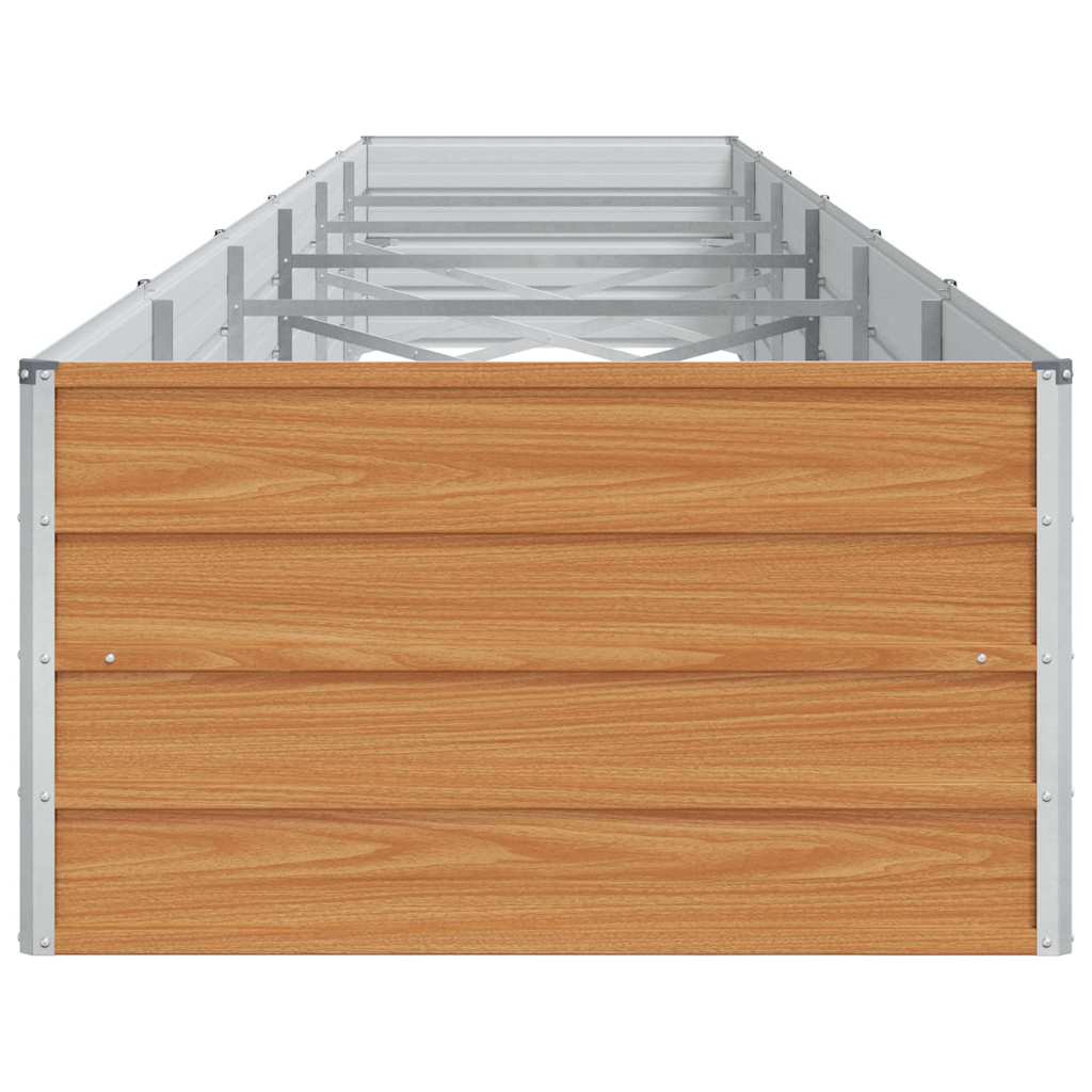 Arriate Elevado Marrón Claro 600 X 80 X 45 Cm Acero Galvanizado_5