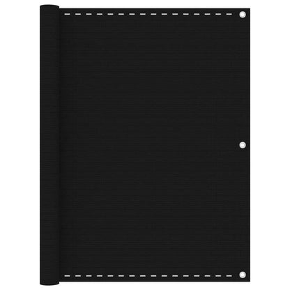 Vidaxl Toldo Para Balcón Hdpe Negro 120x300 Cm_0