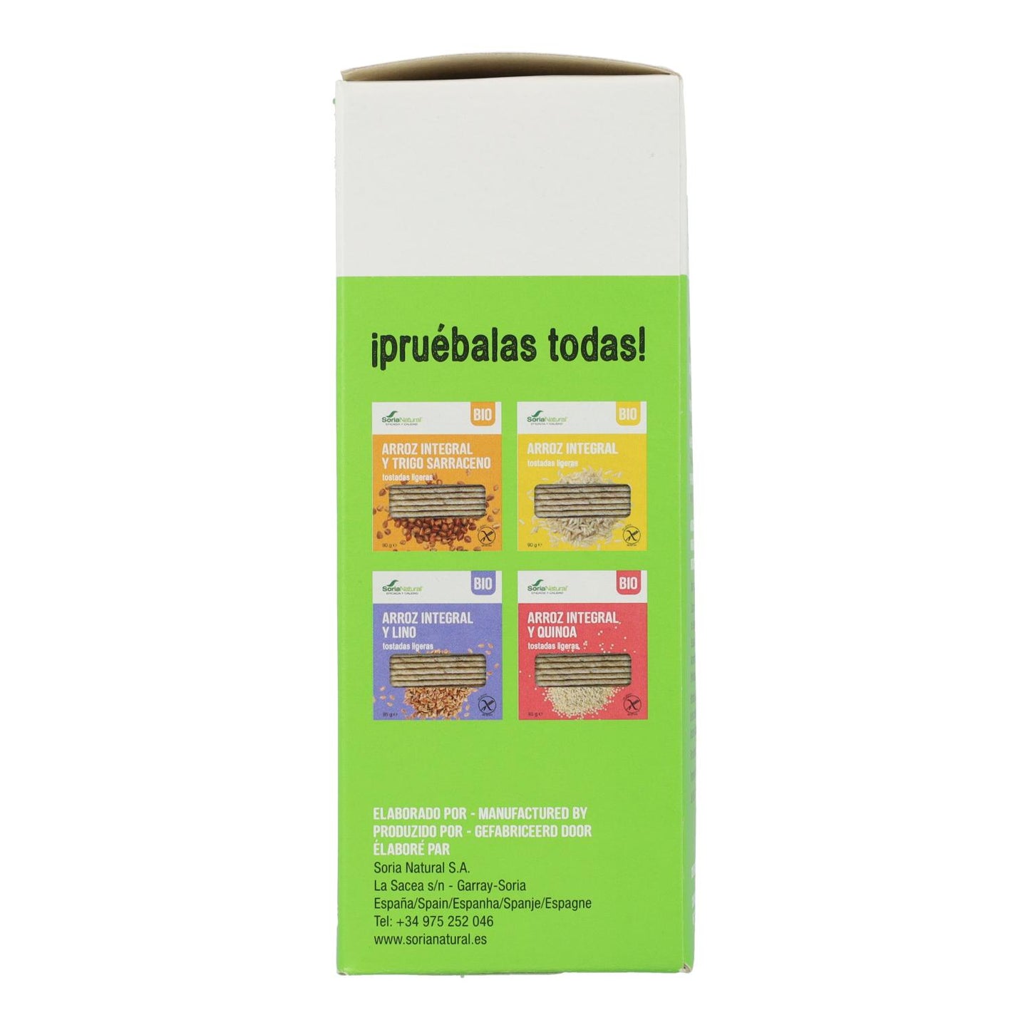 Tosta Leve de Arroz e Castanha Soria Natural 95 g