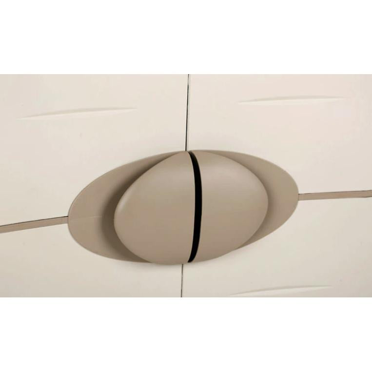 Armário de Vassouras 90 cm Space Saver Plastiken Bege